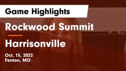 Rockwood Summit  vs Harrisonville Game Highlights - Oct. 15, 2022