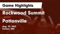 Rockwood Summit  vs Pattonville  Game Highlights - Aug. 29, 2023