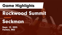 Rockwood Summit  vs Seckman  Game Highlights - Sept. 12, 2023