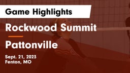 Rockwood Summit  vs Pattonville  Game Highlights - Sept. 21, 2023