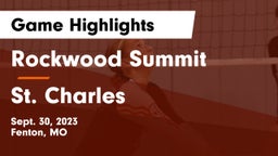 Rockwood Summit  vs St. Charles Game Highlights - Sept. 30, 2023