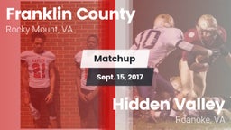 Matchup: Franklin County vs. Hidden Valley  2017