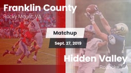 Matchup: Franklin County vs. Hidden Valley  2019