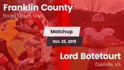 Matchup: Franklin County vs. Lord Botetourt  2019