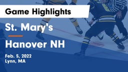 St. Mary's  vs Hanover NH  Game Highlights - Feb. 5, 2022