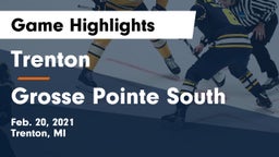 Trenton  vs Grosse Pointe South  Game Highlights - Feb. 20, 2021