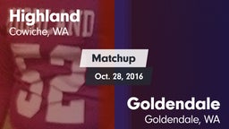 Matchup: Highland  vs. Goldendale  2016