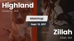 Matchup: Highland  vs. Zillah  2017