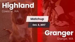 Matchup: Highland  vs. Granger  2017