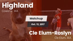 Matchup: Highland  vs. Cle Elum-Roslyn  2017