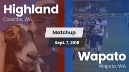 Matchup: Highland  vs. Wapato  2018