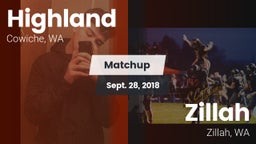 Matchup: Highland  vs. Zillah  2018