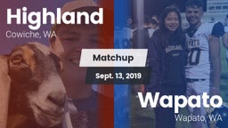 Matchup: Highland  vs. Wapato  2019