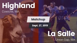 Matchup: Highland  vs. La Salle  2019