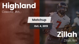 Matchup: Highland  vs. Zillah  2019