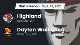 Recap: Highland  vs. Dayton Waitsburg  2021