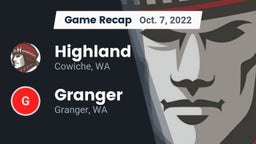 Recap: Highland  vs. Granger  2022