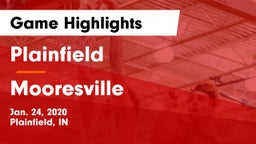 Plainfield  vs Mooresville  Game Highlights - Jan. 24, 2020