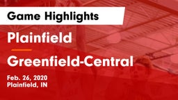 Plainfield  vs Greenfield-Central  Game Highlights - Feb. 26, 2020