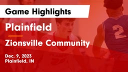 Plainfield  vs Zionsville Community  Game Highlights - Dec. 9, 2023