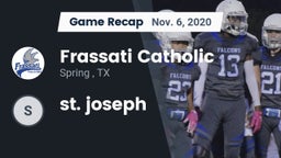 Recap: Frassati Catholic  vs. st. joseph  2020