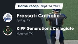 Recap: Frassati Catholic  vs. KIPP Generations Collegiate 2021
