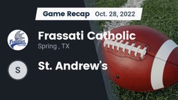 Recap: Frassati Catholic  vs. St. Andrew's 2022