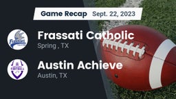 Recap: Frassati Catholic  vs. Austin Achieve 2023