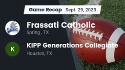 Recap: Frassati Catholic  vs. KIPP Generations Collegiate 2023