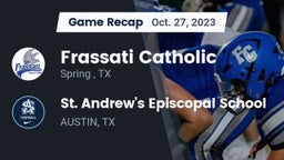 Recap: Frassati Catholic  vs. St. Andrew's Episcopal School 2023