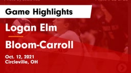 Logan Elm  vs Bloom-Carroll  Game Highlights - Oct. 12, 2021