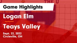 Logan Elm  vs Teays Valley  Game Highlights - Sept. 22, 2022