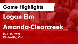 Logan Elm  vs Amanda-Clearcreek  Game Highlights - Oct. 13, 2022