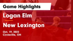 Logan Elm  vs New Lexington  Game Highlights - Oct. 19, 2022