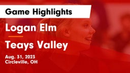 Logan Elm  vs Teays Valley  Game Highlights - Aug. 31, 2023