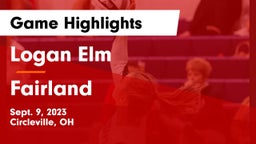 Logan Elm  vs Fairland  Game Highlights - Sept. 9, 2023