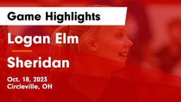 Logan Elm  vs Sheridan  Game Highlights - Oct. 18, 2023