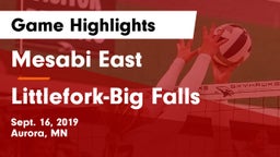 Mesabi East  vs Littlefork-Big Falls Game Highlights - Sept. 16, 2019