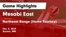 Mesabi East  vs Northeast Range (Home Tourney) Game Highlights - Oct. 5, 2019