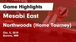 Mesabi East  vs Northwoods (Home Tourney) Game Highlights - Oct. 5, 2019