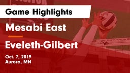 Mesabi East  vs Eveleth-Gilbert  Game Highlights - Oct. 7, 2019