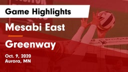 Mesabi East  vs Greenway  Game Highlights - Oct. 9, 2020
