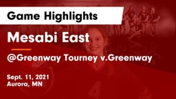 Mesabi East  vs @Greenway Tourney v.Greenway Game Highlights - Sept. 11, 2021