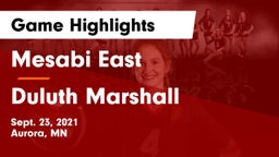 Mesabi East  vs Duluth Marshall Game Highlights - Sept. 23, 2021