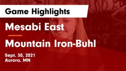 Mesabi East  vs Mountain Iron-Buhl  Game Highlights - Sept. 30, 2021