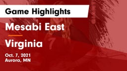 Mesabi East  vs Virginia  Game Highlights - Oct. 7, 2021