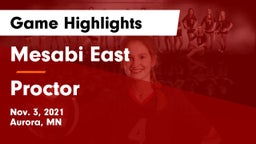Mesabi East  vs Proctor  Game Highlights - Nov. 3, 2021