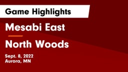 Mesabi East  vs North Woods Game Highlights - Sept. 8, 2022