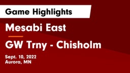Mesabi East  vs GW Trny - Chisholm Game Highlights - Sept. 10, 2022