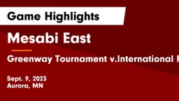 Mesabi East  vs Greenway Tournament v.International Falls Game Highlights - Sept. 9, 2023